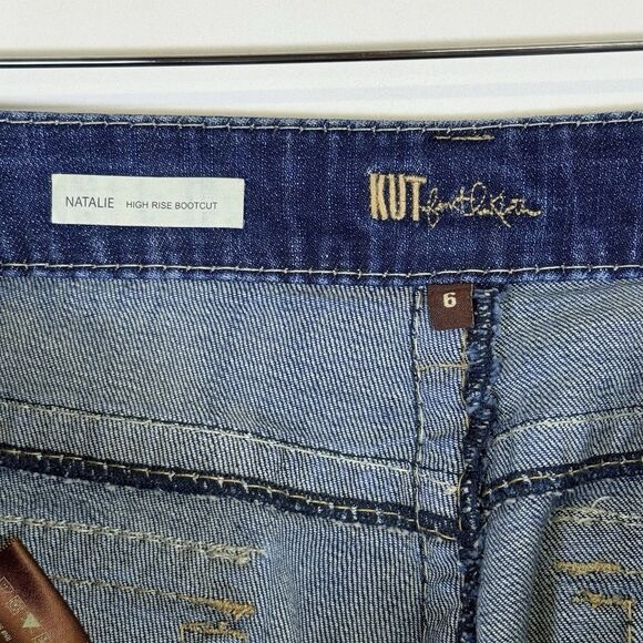 Kut From The Kloth Heavy Stitch Natalie High Rise Bootcut Jeans Women's Size 6 - Picture 7 of 8
